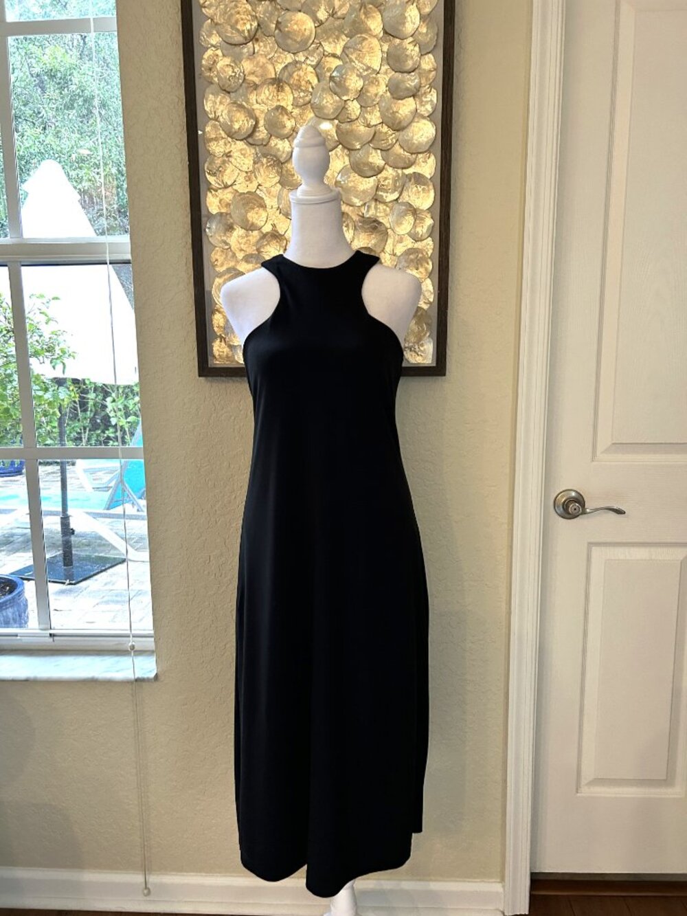 Banana Republic Black High Neck Dress